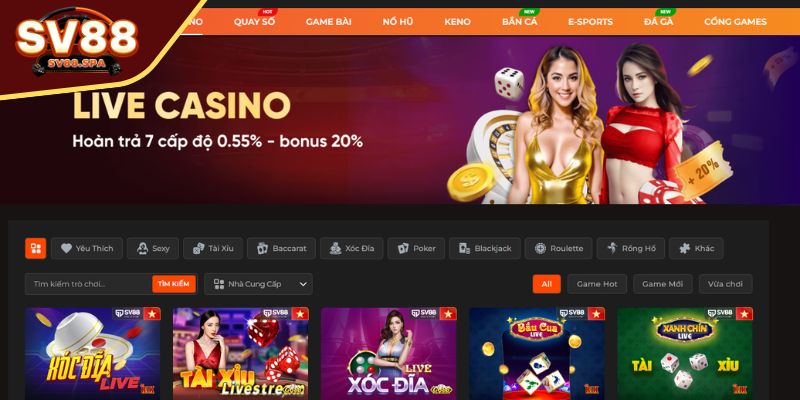 Giới thiệu về Casino SV88